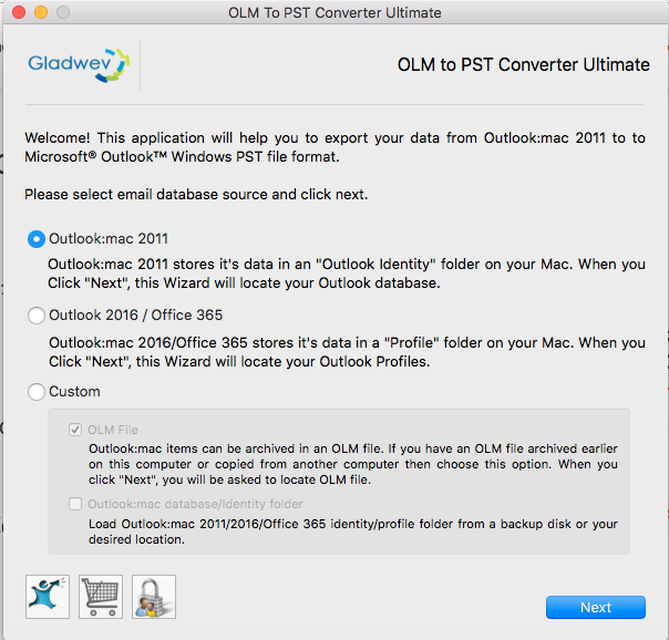 convert olm to pst online